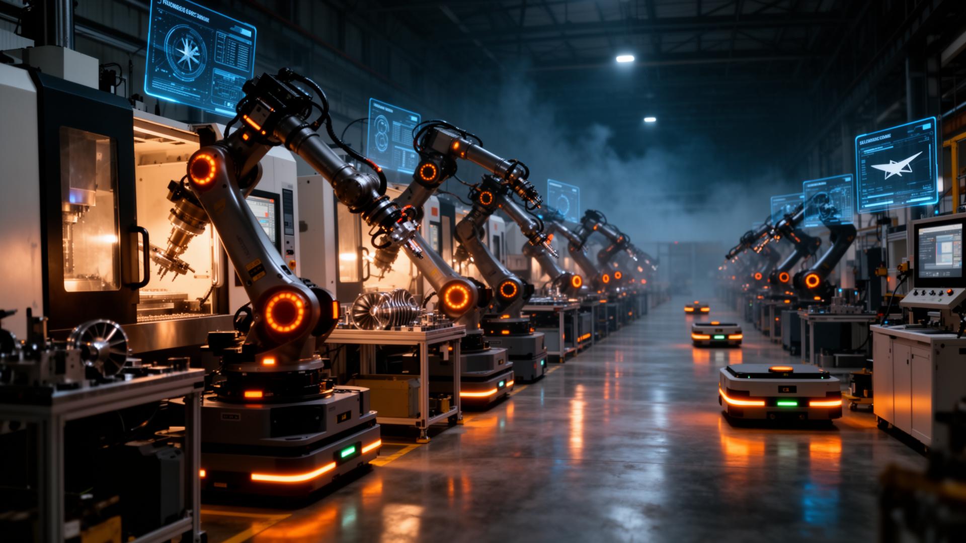 Advanced autonomous manufacturing line