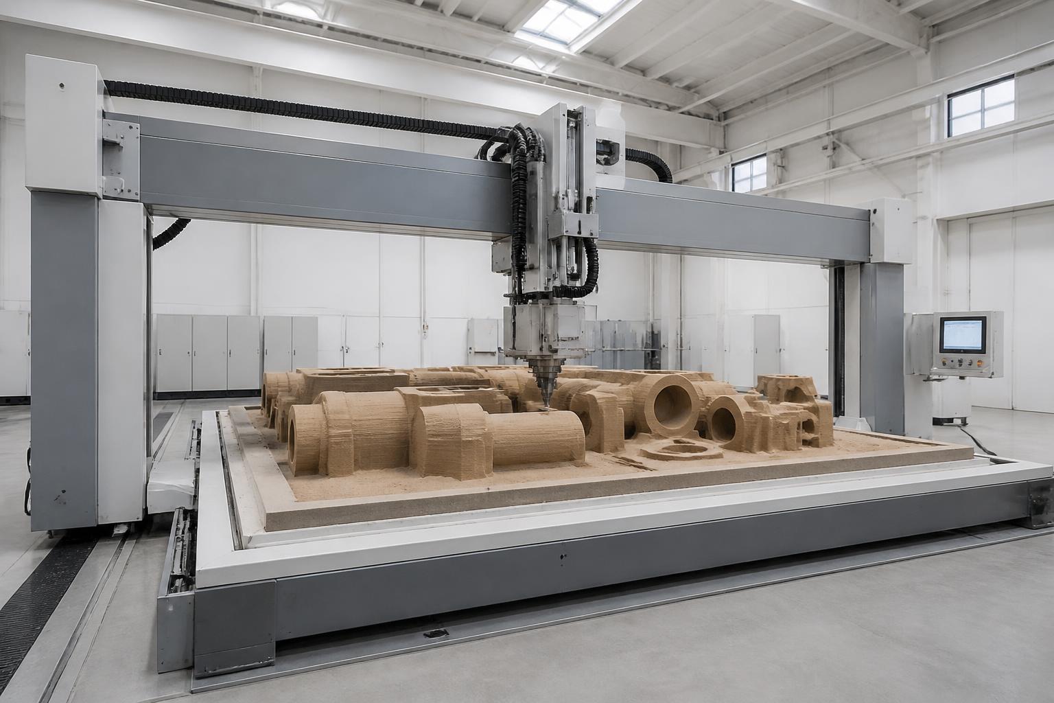 Large-format sand mold and core printing equipment