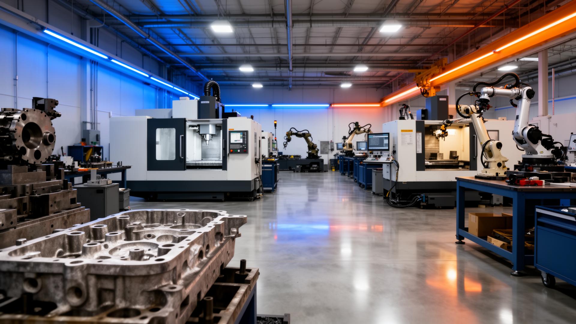 Vertically integrated advanced manufacturing floor